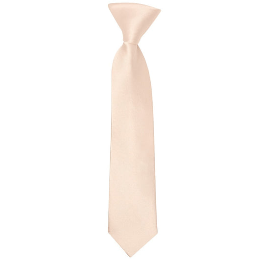 Pre Tied Blush Satin Boys Tie Age 4-7
