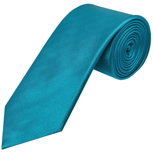 Turquoise Silk Twill Silk Classic Mens Tie