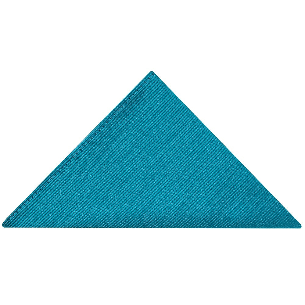 Turquoise Silk Twill Skinny Mens Tie And Pocket Square Set 5