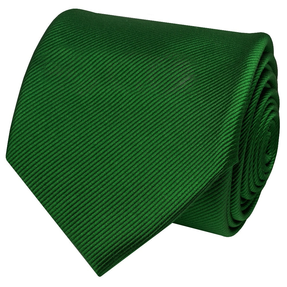 Green Twill Silk Classic Mens Tie 3