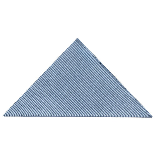 Light Blue Silk Twill Pocket Square 1