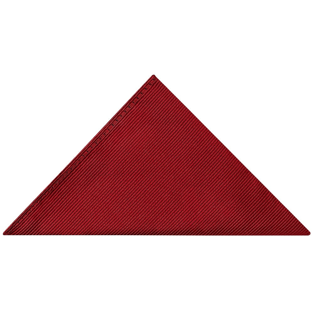 Red Silk Twill Skinny Mens Tie And Pocket Square Set 5