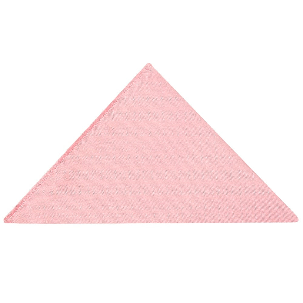 Plain Pink Satin Boys Tie and Pocket Square Set