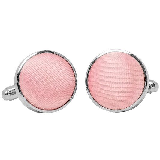 Plain Pink Cufflinks