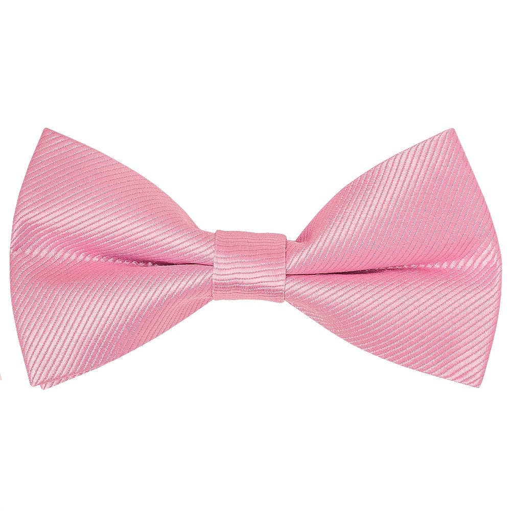 Pre Tied Blush Pink Twill Silk Boys Bow Tie Age 8 11 1
