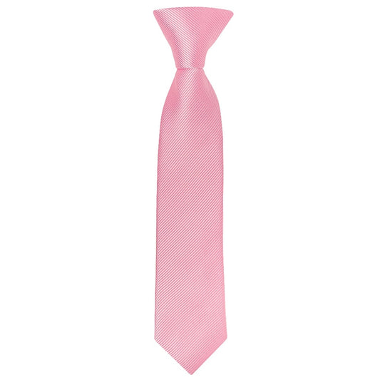 Pre Tied Blush Pink Twill Silk Boys Tie Age 4 7 1