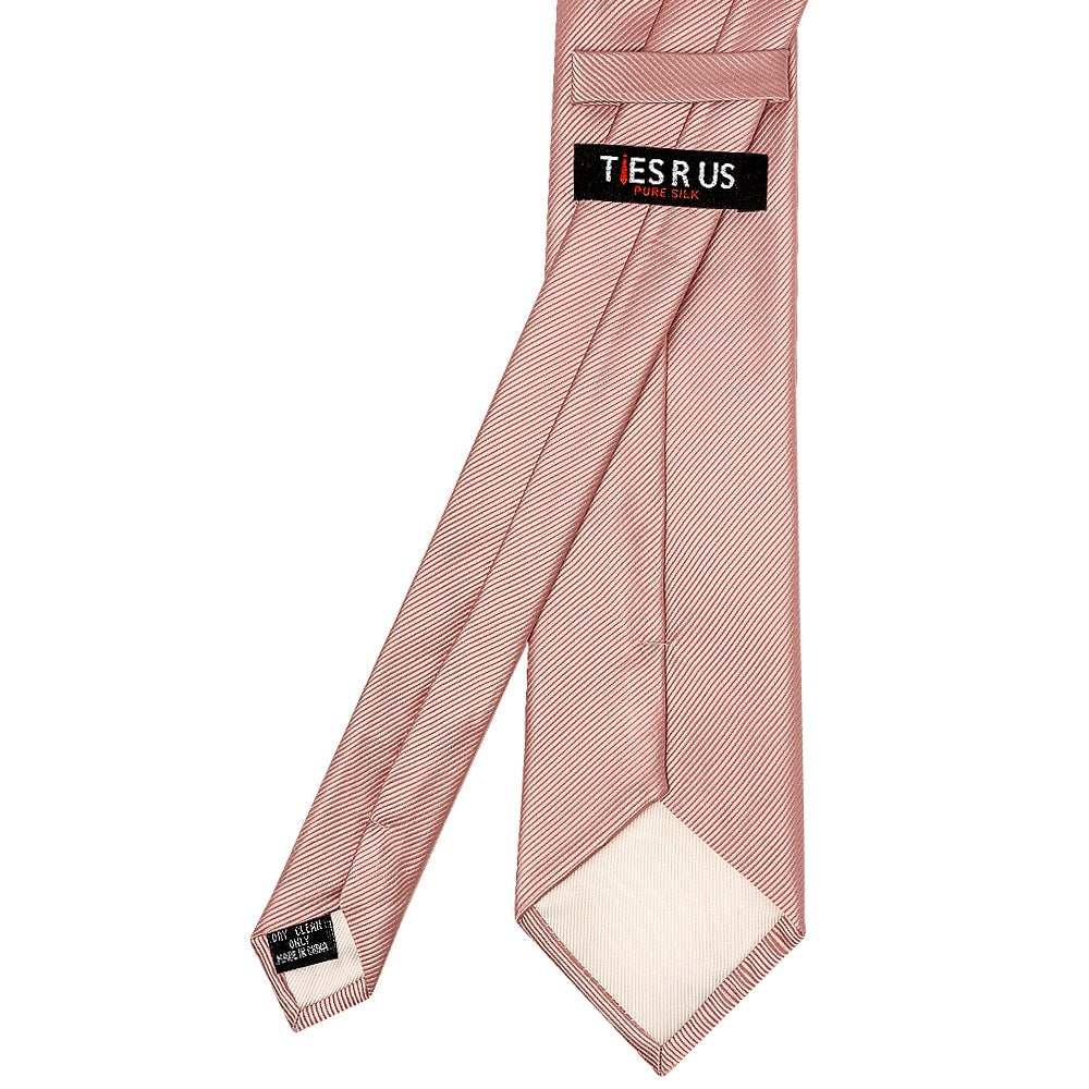 Dusty Rose Silk Twill Classic Mens Tie 4
