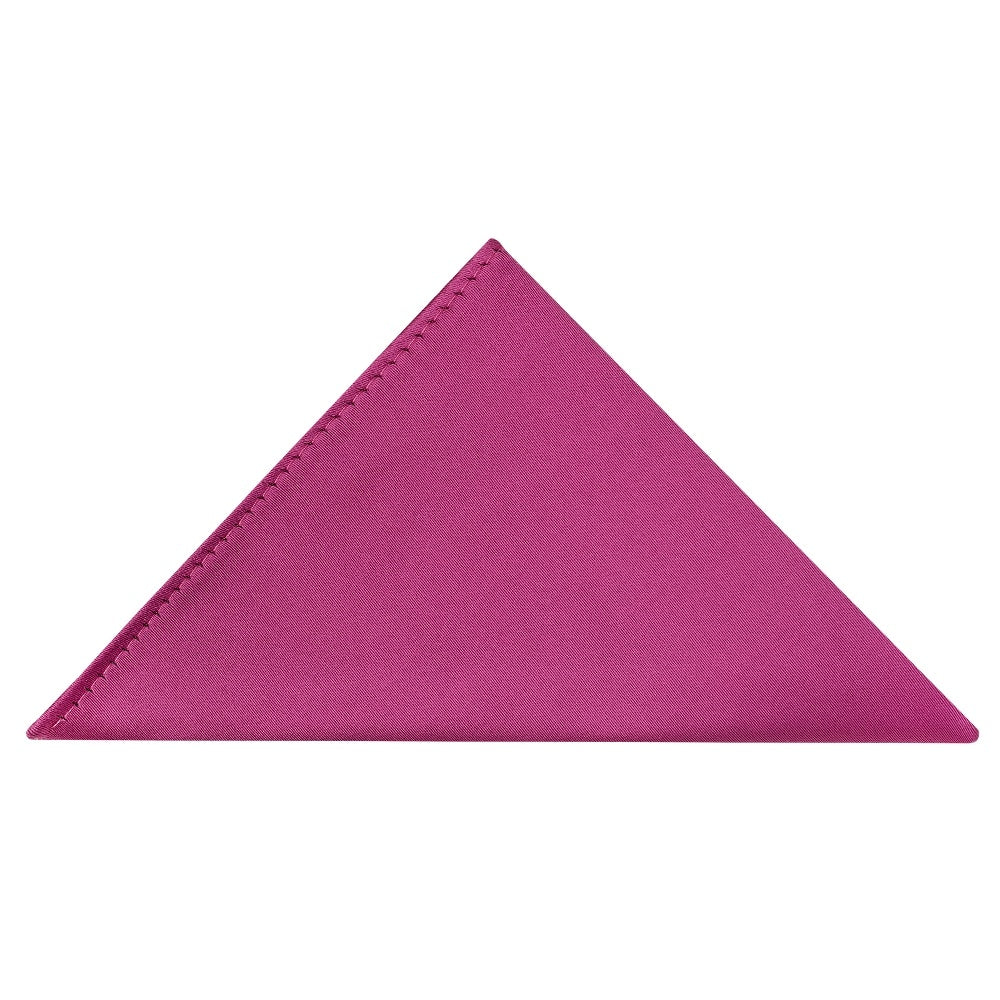 Pre Tied Fuchsia Satin Boys Bow Tie And Pocket Square Set 4