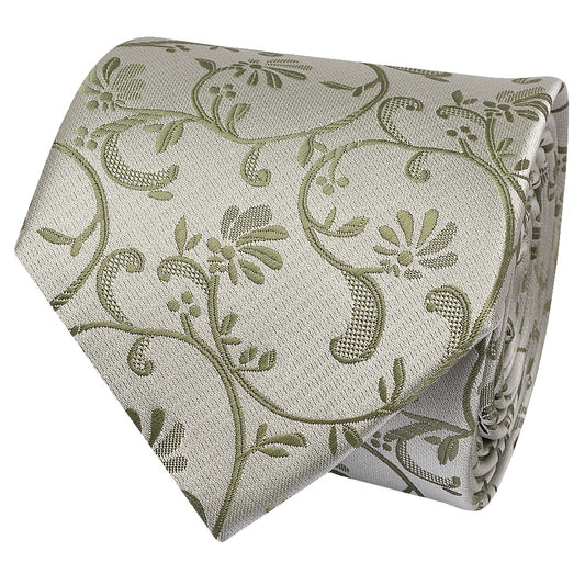 Dusty Sage Floral Classic Mens Tie 2