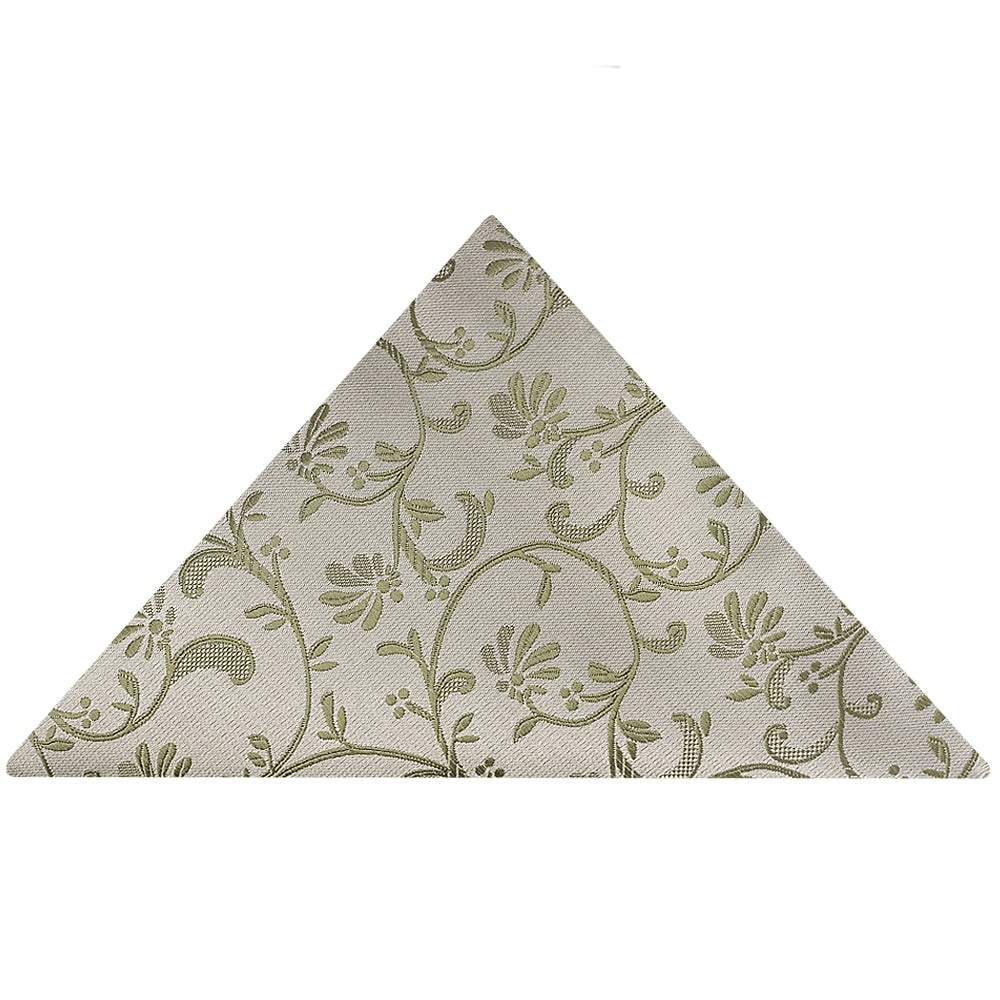 Dusty Sage Floral Classic Mens Tie And Pocket Square Set 5