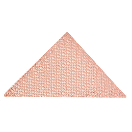 End Of Season Stock Peach Textured Pocket Square 1