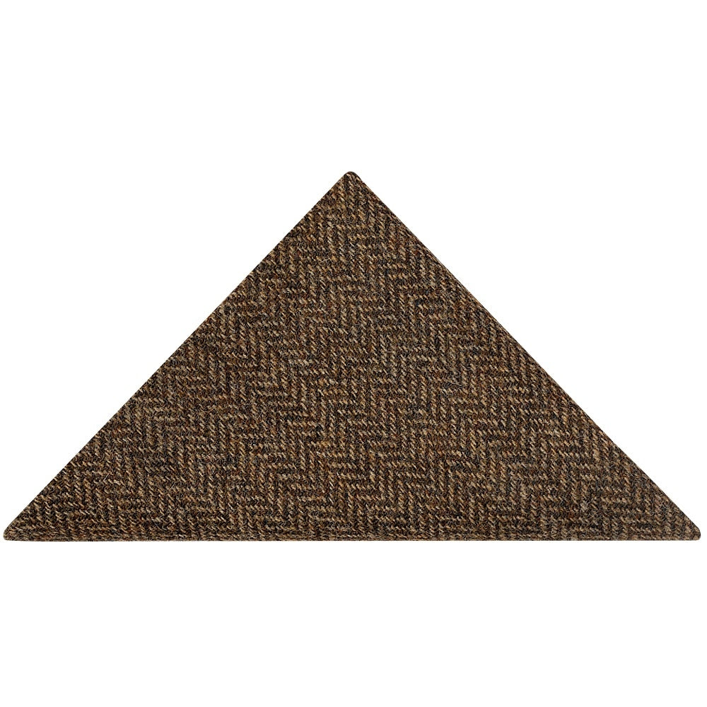 Mens Brown Herringbone Classic Tie And Pocket Square Set 5