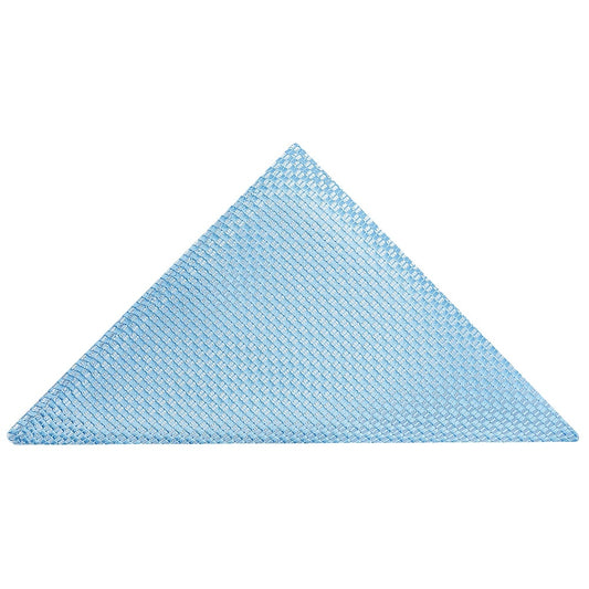 Dusty Blue Textured Pocket Square 1