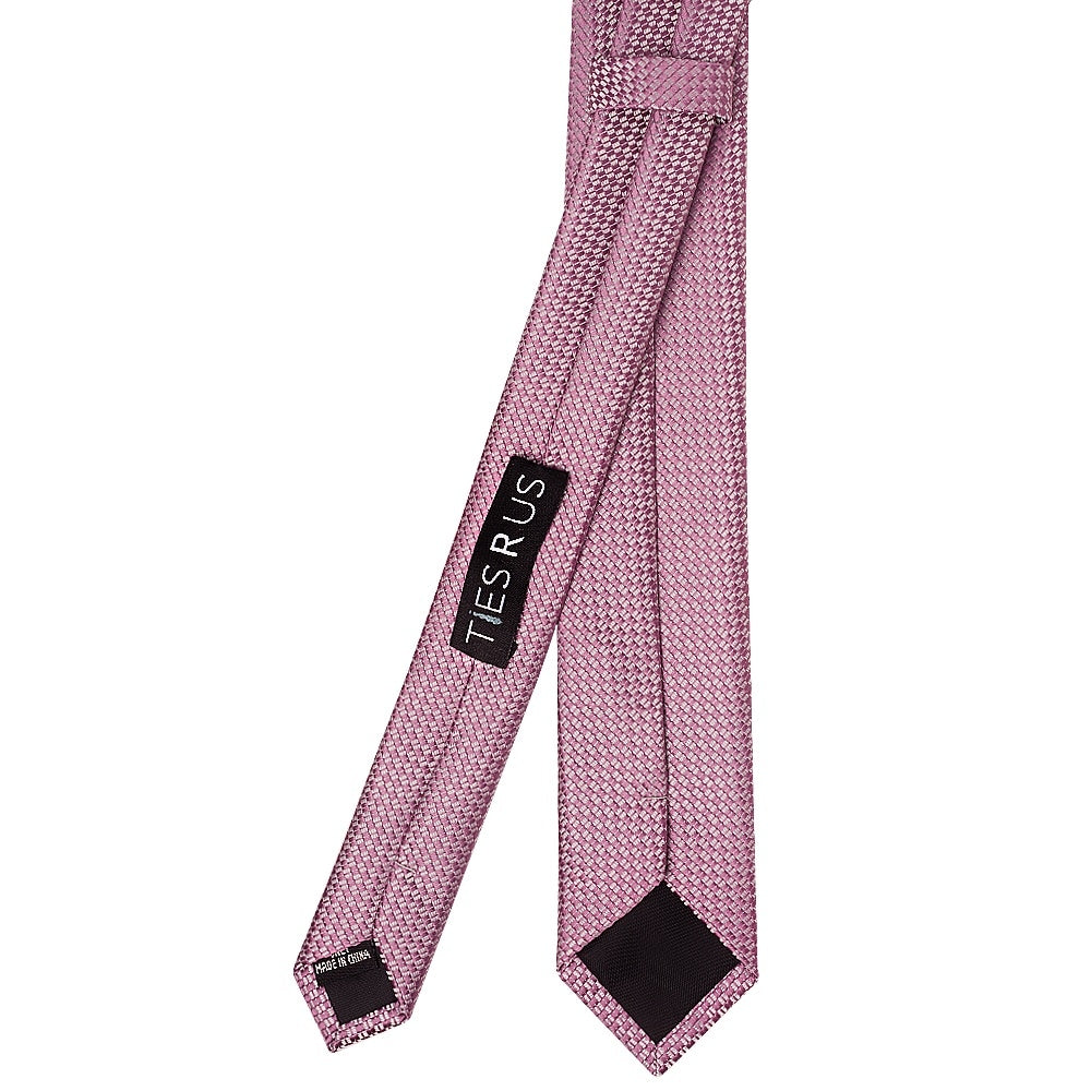 Dusty Pink Textured Skinny Tie 3