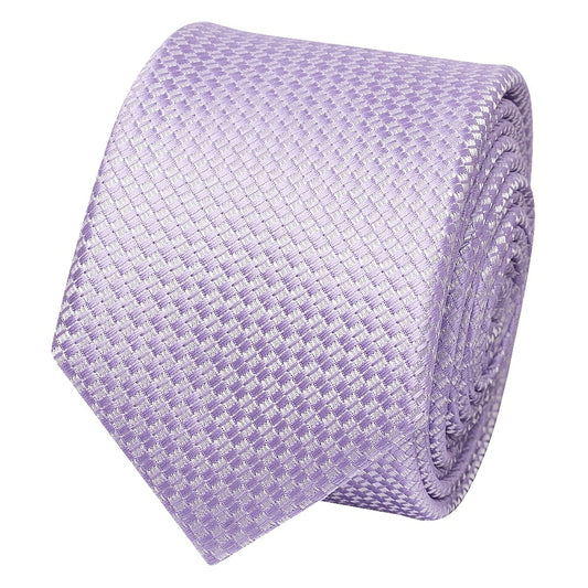 Lilac Textured Skinny Tie 2