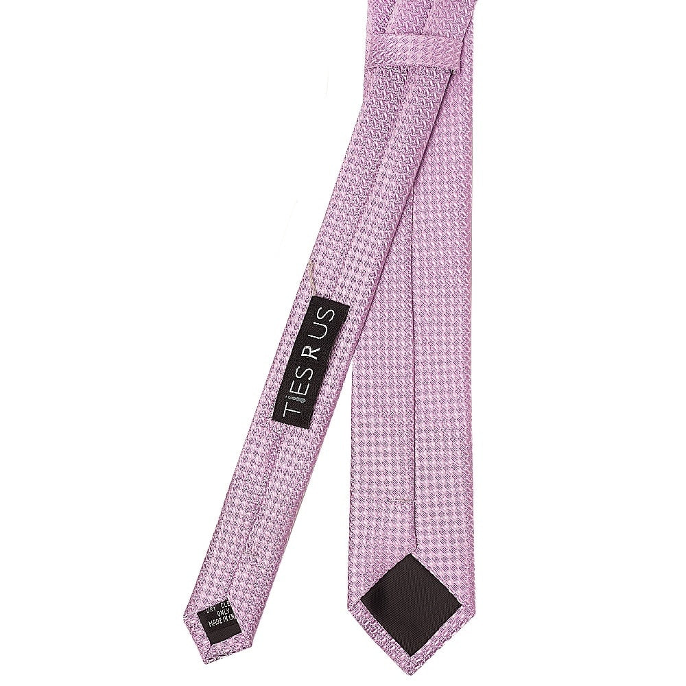 Lavender Textured Skinny Tie And Pocket Square 4