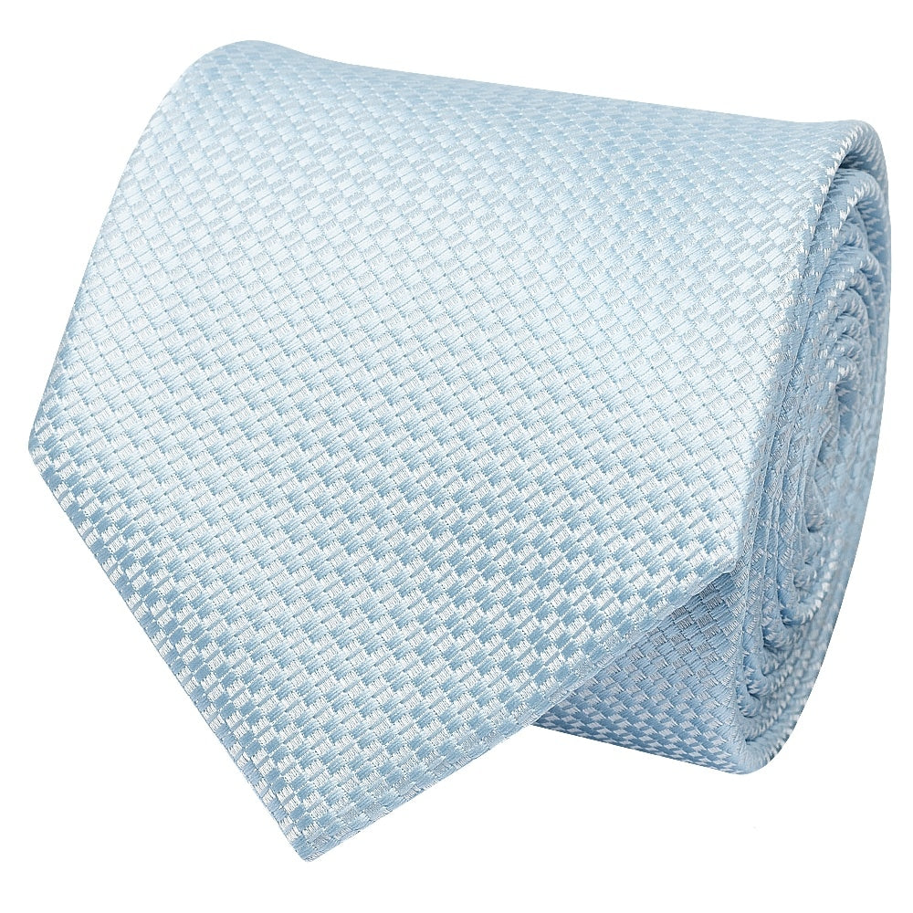 Sky Blue Textured Classic Tie 3
