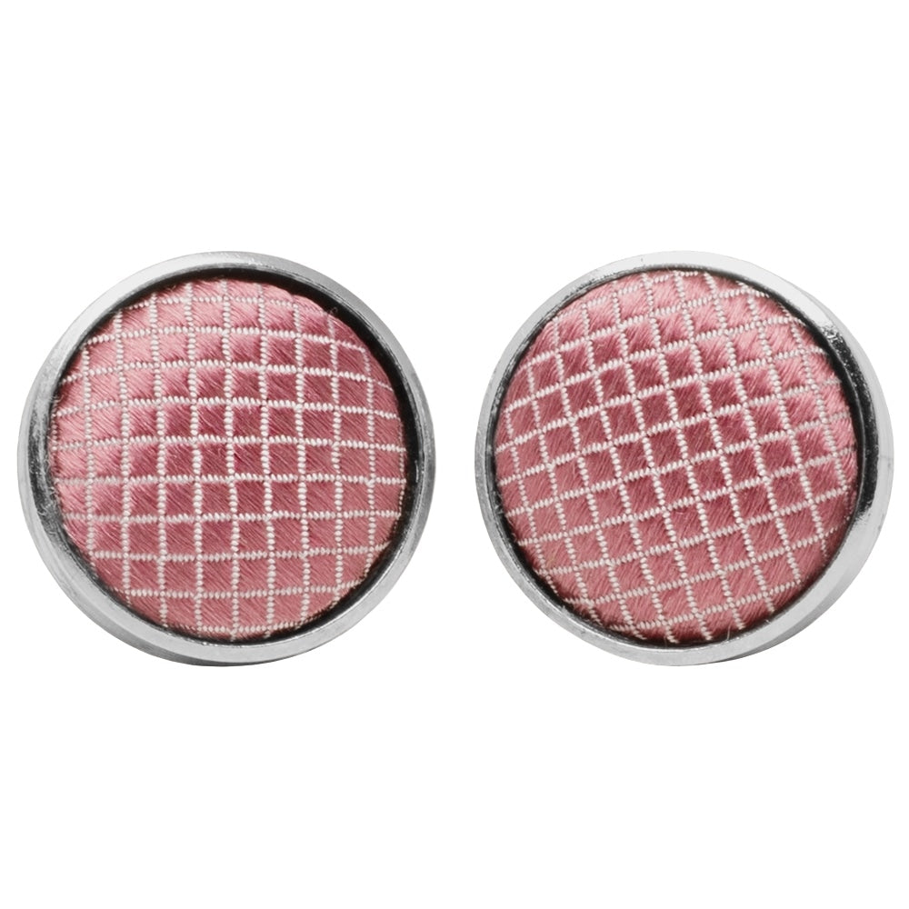 Mens Dusty Pink Textured Stripe Silk Classic Tie Pocket Square And Cufflinks Box Set 6