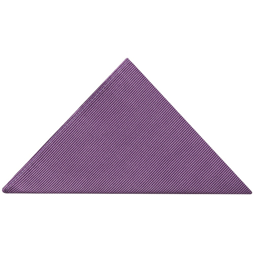 Mauve Twill Silk Pocket Square 1