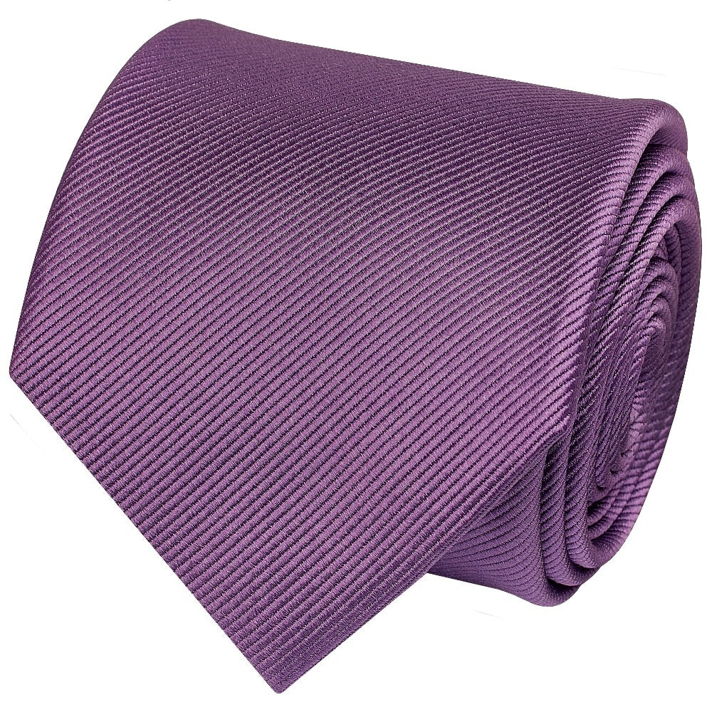 Mauve Silk Twill Classic Mens Tie And Pocket Square Set 4