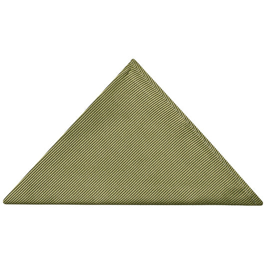 Khaki Twill Silk Pocket Square 1