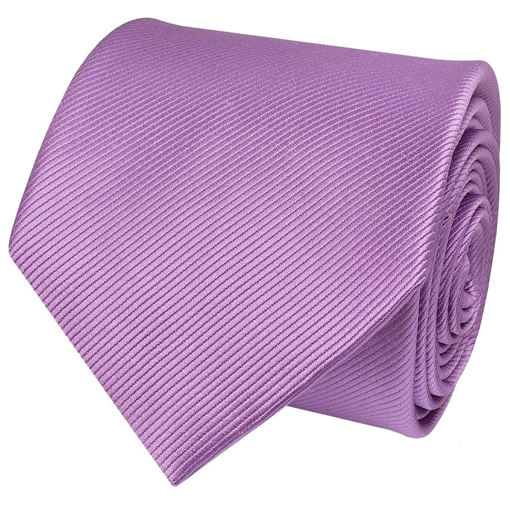 Lilac Twill Silk Classic Mens Tie 3