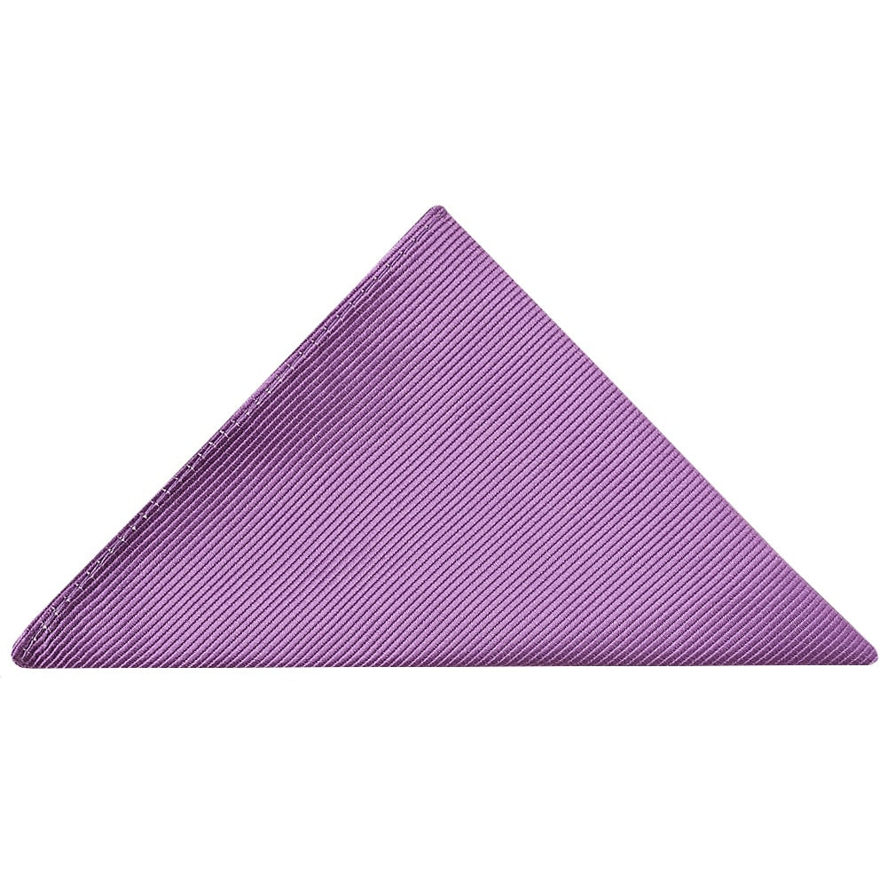 Lilac Twill Silk Pocket Square 1