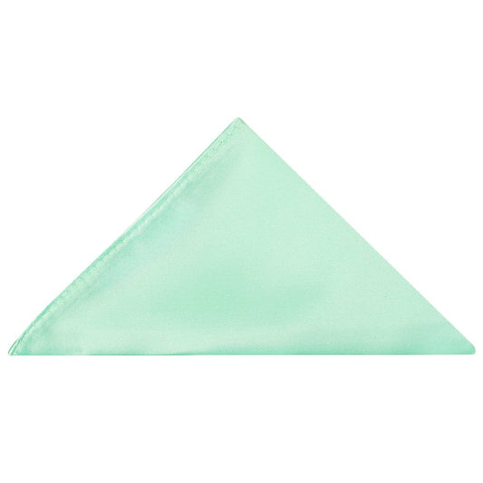 Plain Mint Green Pocket Square 1