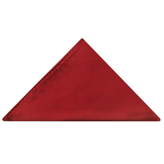 Plain Red Wine Pocket Square 1