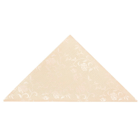 Light Peach And White Floral Pocket Square 1