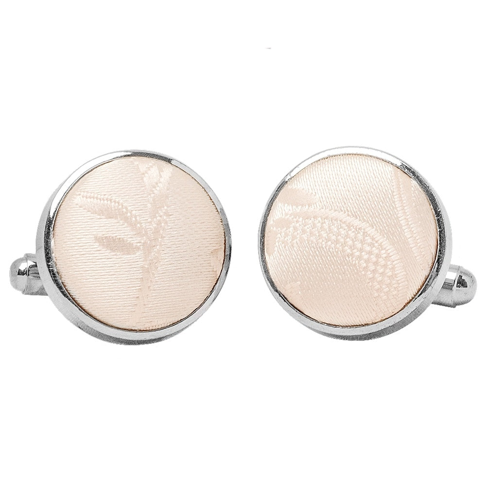 Blush Floral Cufflinks 1