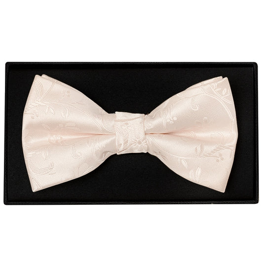 Blush Floral Handmade Mens Bow Tie 1