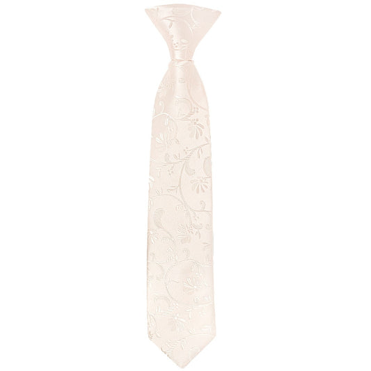 Pre Tied Blush Floral Boys Tie Age 4 7 1