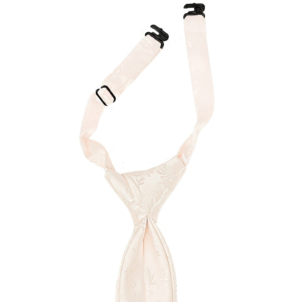 Pre Tied Blush Floral Boys Tie Age 4-7