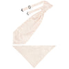Blush Floral Mens Cravat Tie and Pocket Square Set