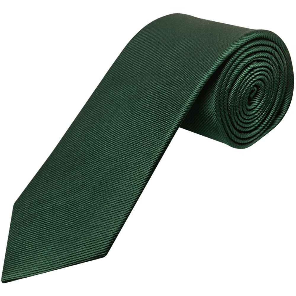 Bottle Green Silk Twill Classic Mens Tie
