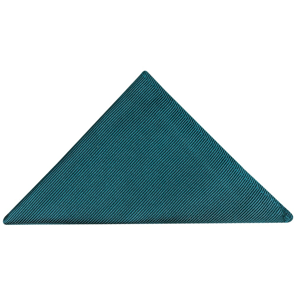 Teal Silk Twill Silk Classic Mens Tie And Pocket Square Set 6