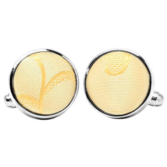 Gold Floral Cufflinks 1