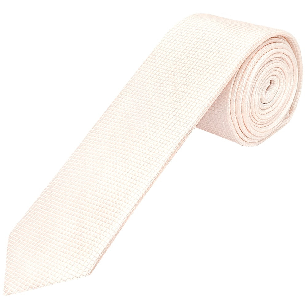 Blush Diamond Skinny Mens Tie 1