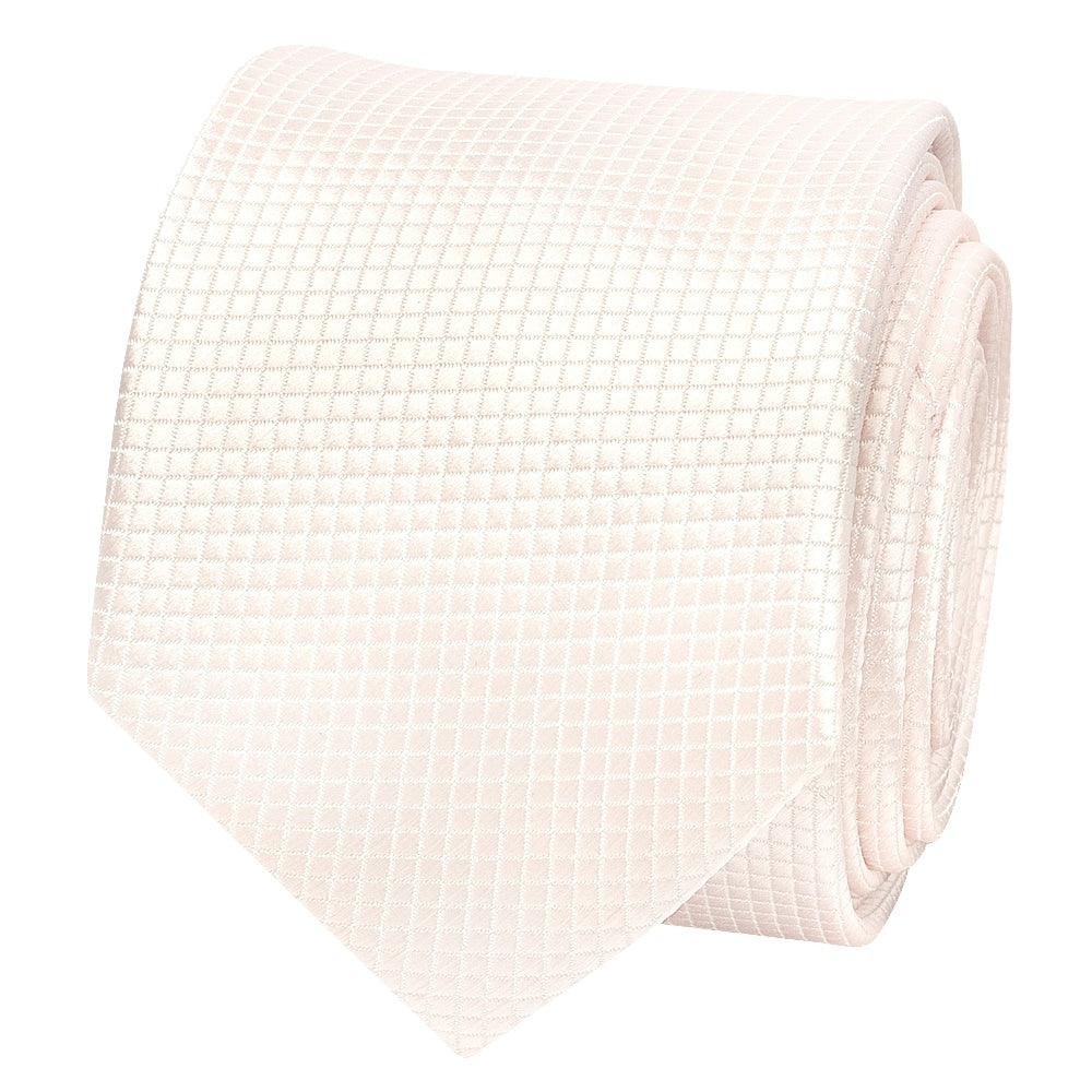 Blush Diamond Skinny Mens Tie And Pocket Square Set 3