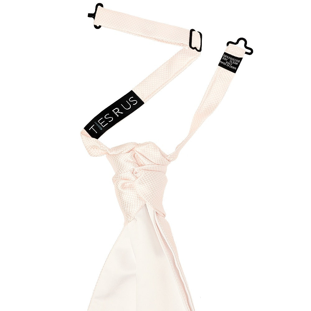 Blush Diamond Mens Cravat Tie And Pocket Square Set 3