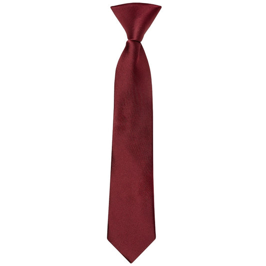 Pre Tied Burgundy Satin Boys Tie And Pocket Square Set Age 4 7 2