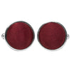 Plain Burgundy Cufflinks