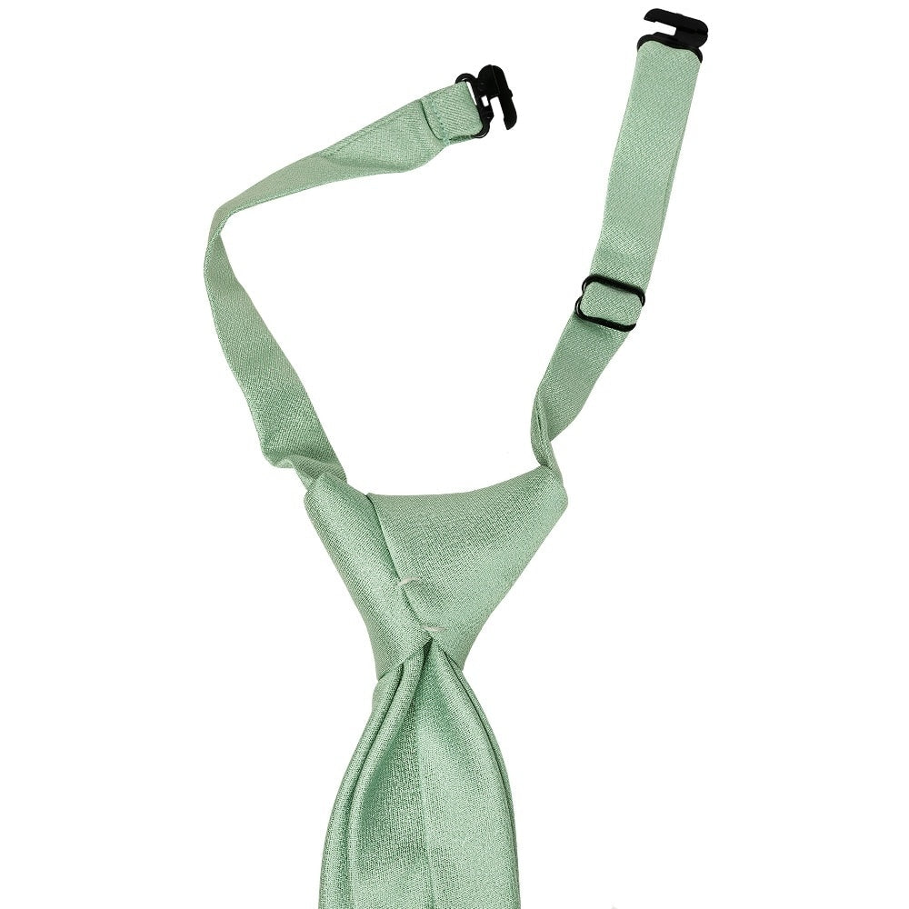 Pre Tied Sea Grass Silk Boys Tie And Pocket Square Set Age 4 7 3