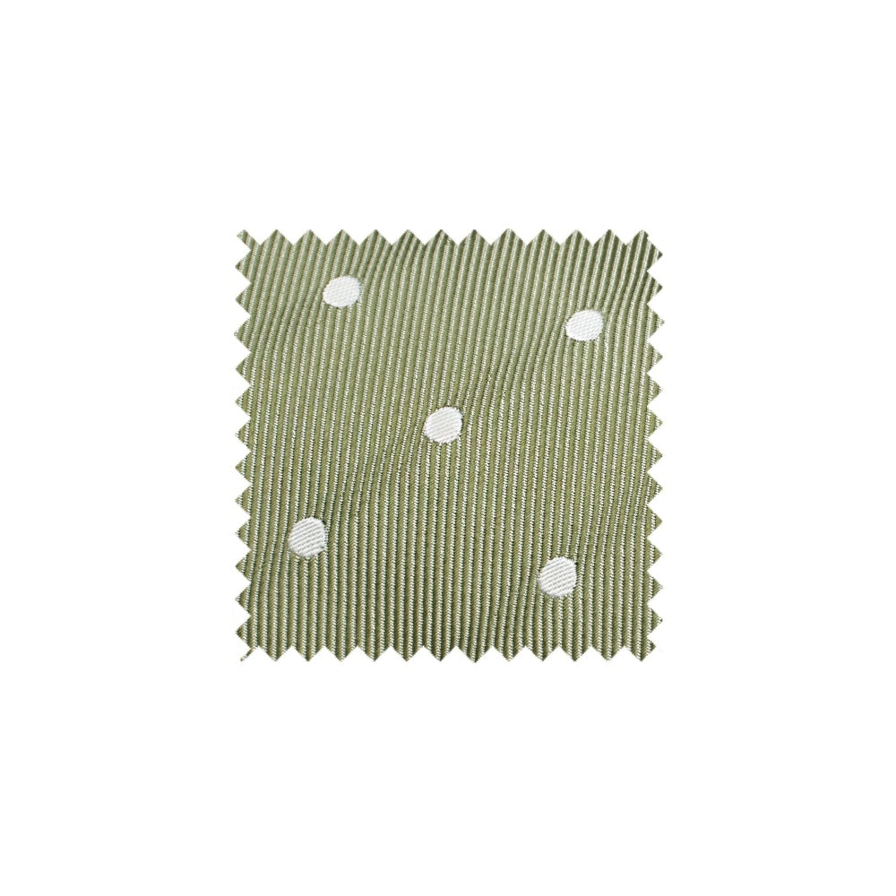 Khaki Green Large White Spot Swatch - KGLS1