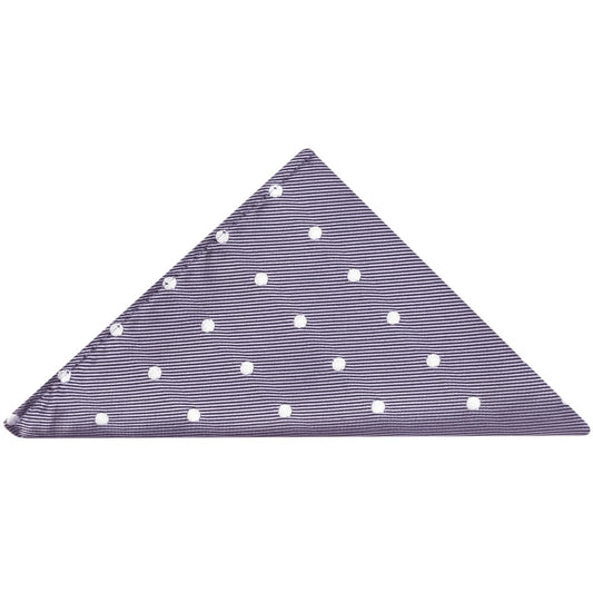 Mauve Large White Spot Pocket Square 1