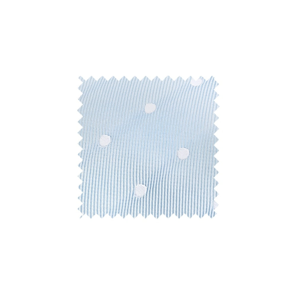 Light Blue Large White Spot Swatch - LBLS1