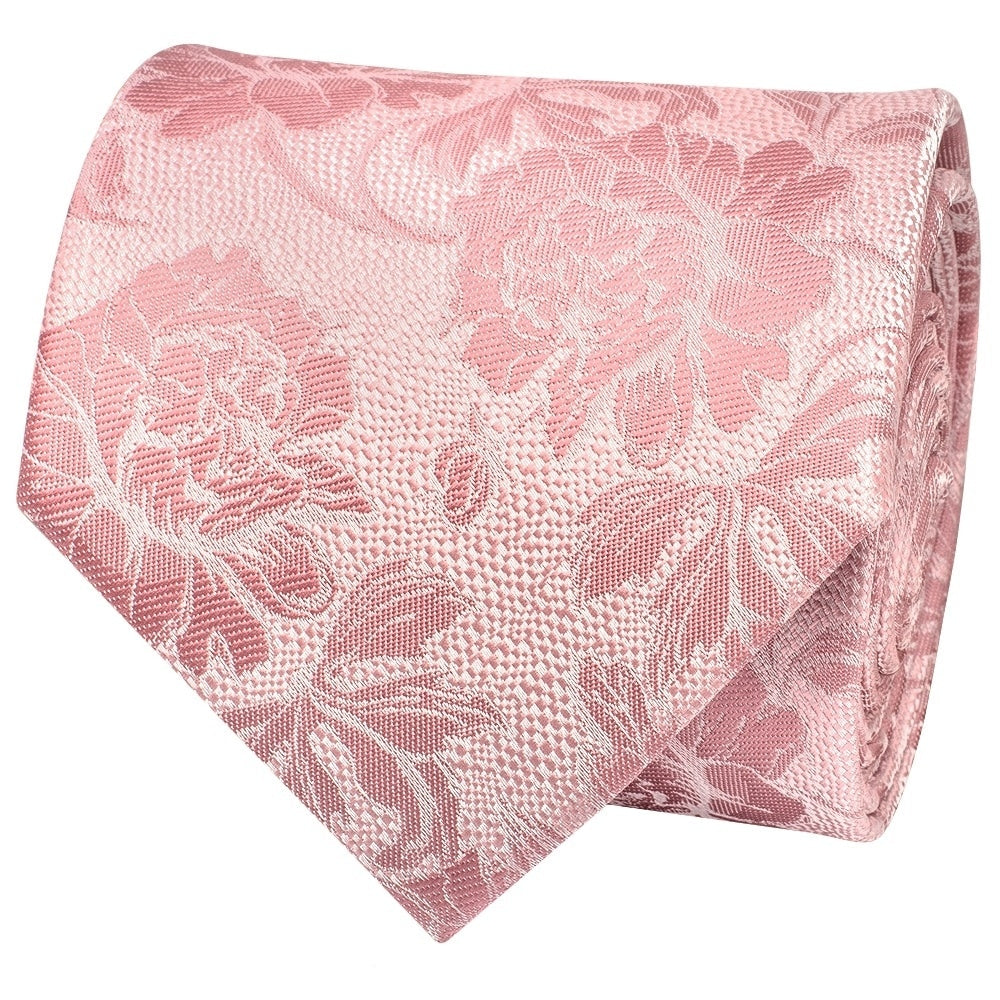 Rose Flower Classic Mens Tie And Pocket Square Set 3