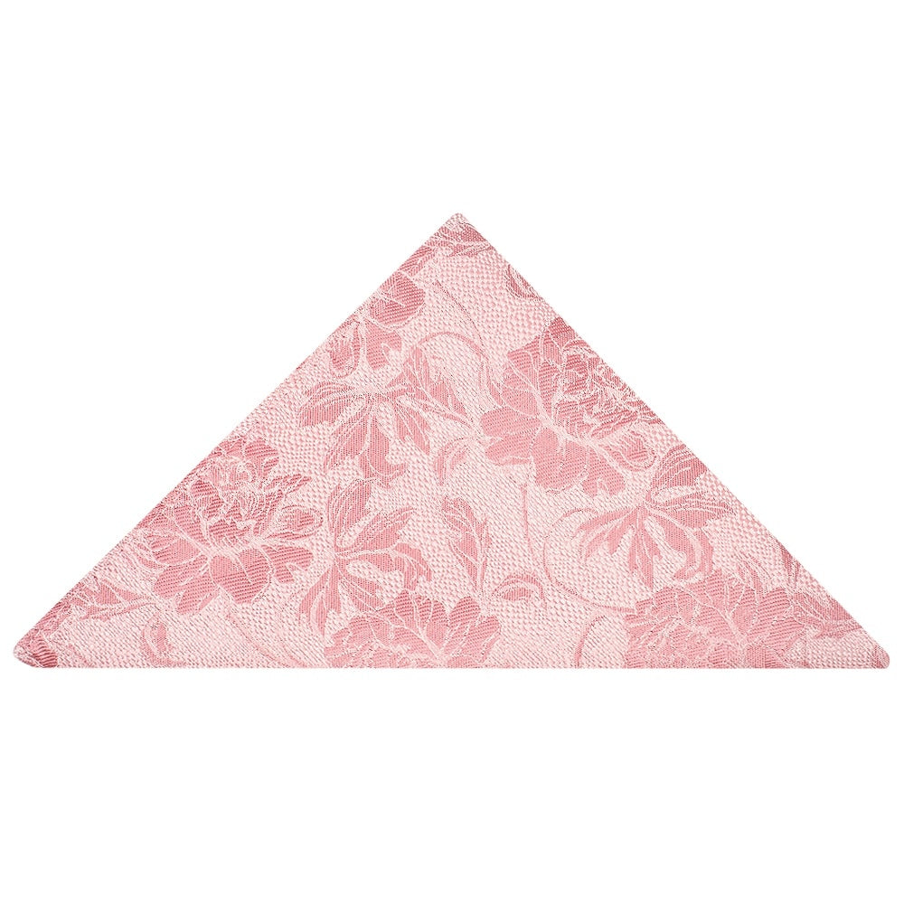 Rose Flower Classic Mens Tie and Pocket Square Set