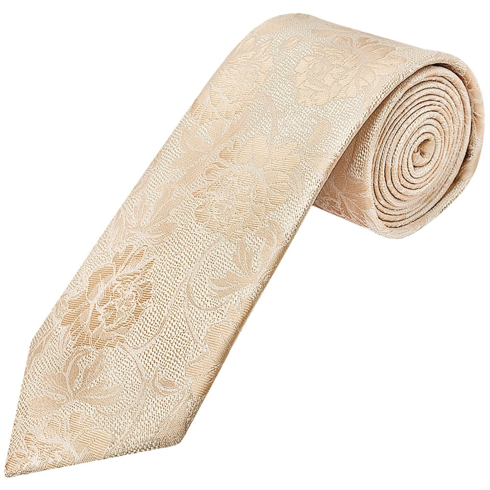 Gold Flower Classic Mens Tie 1